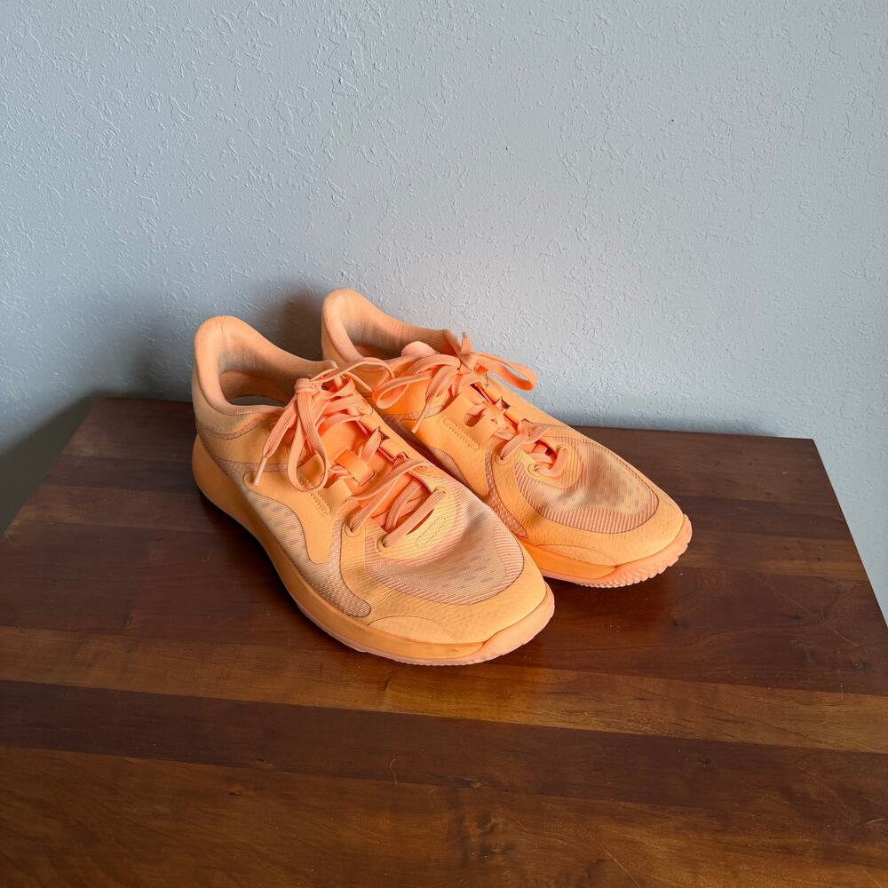 Lululemon Strongfeel Training Vibrant Orange Athletic Lace Up Sneaker Womens 9.5